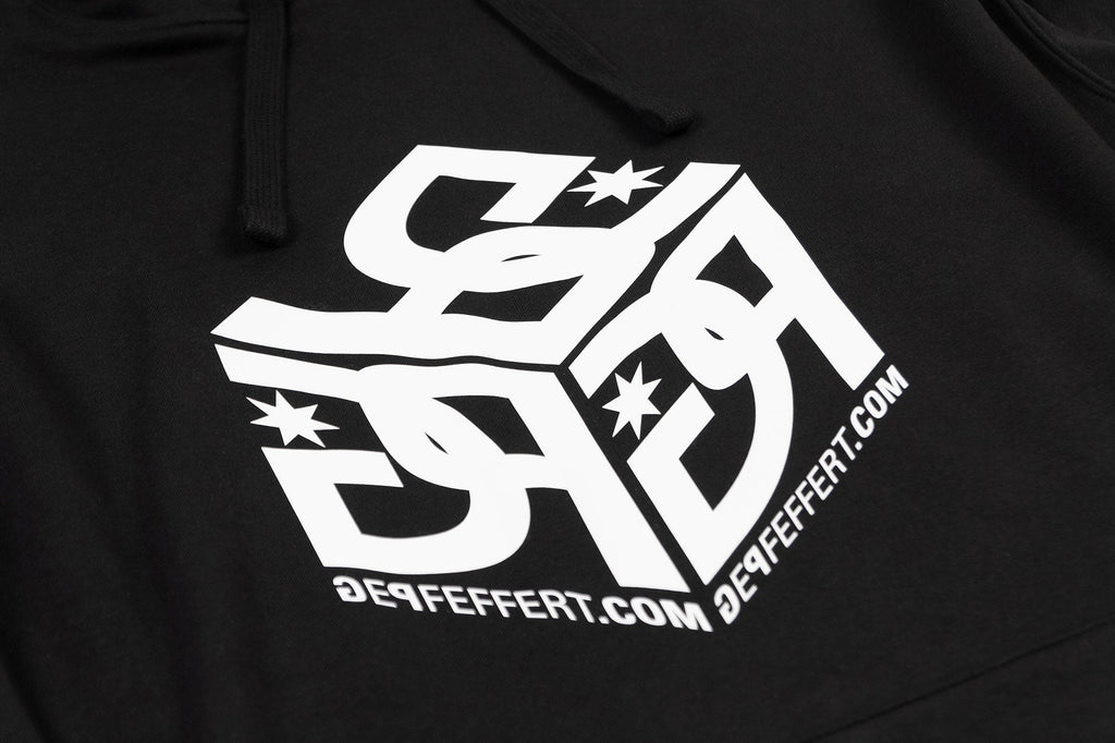 gepfeffert.com® Hoodie (schwarz) - GP-Logo (weiß) - gepfeffert.com