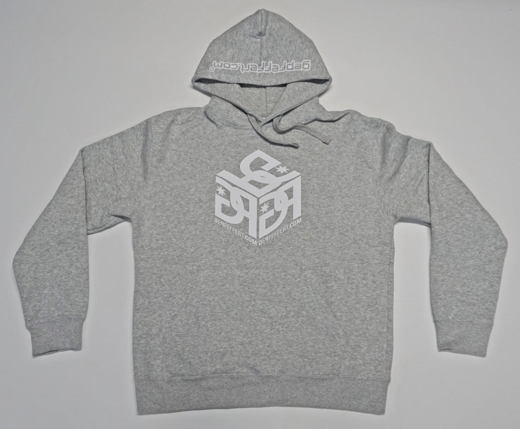 gepfeffert.com® Hoodie  - GP-Logo (weiß) - gepfeffert.com