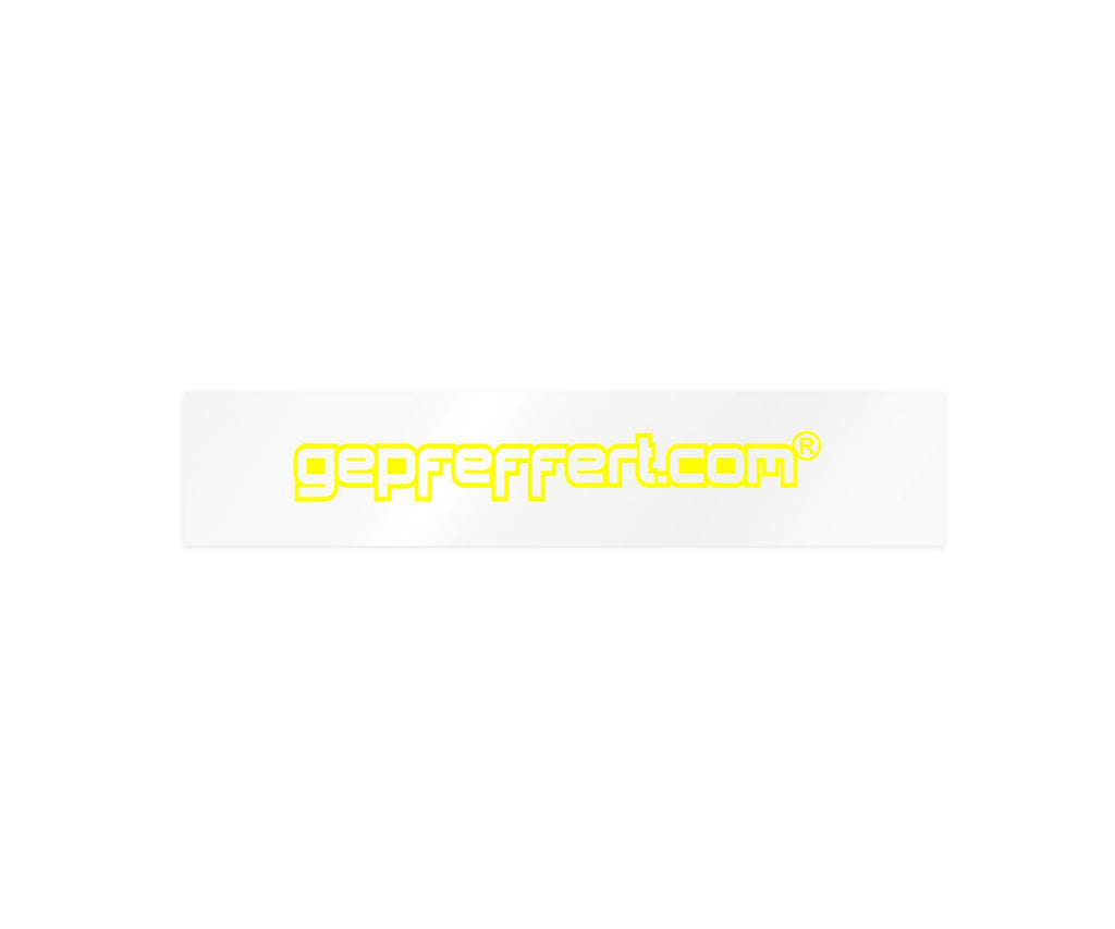 gepfeffert.com® Aufkleber Windschutzscheibe gepfeffert.com 54 cm - gepfeffert.com