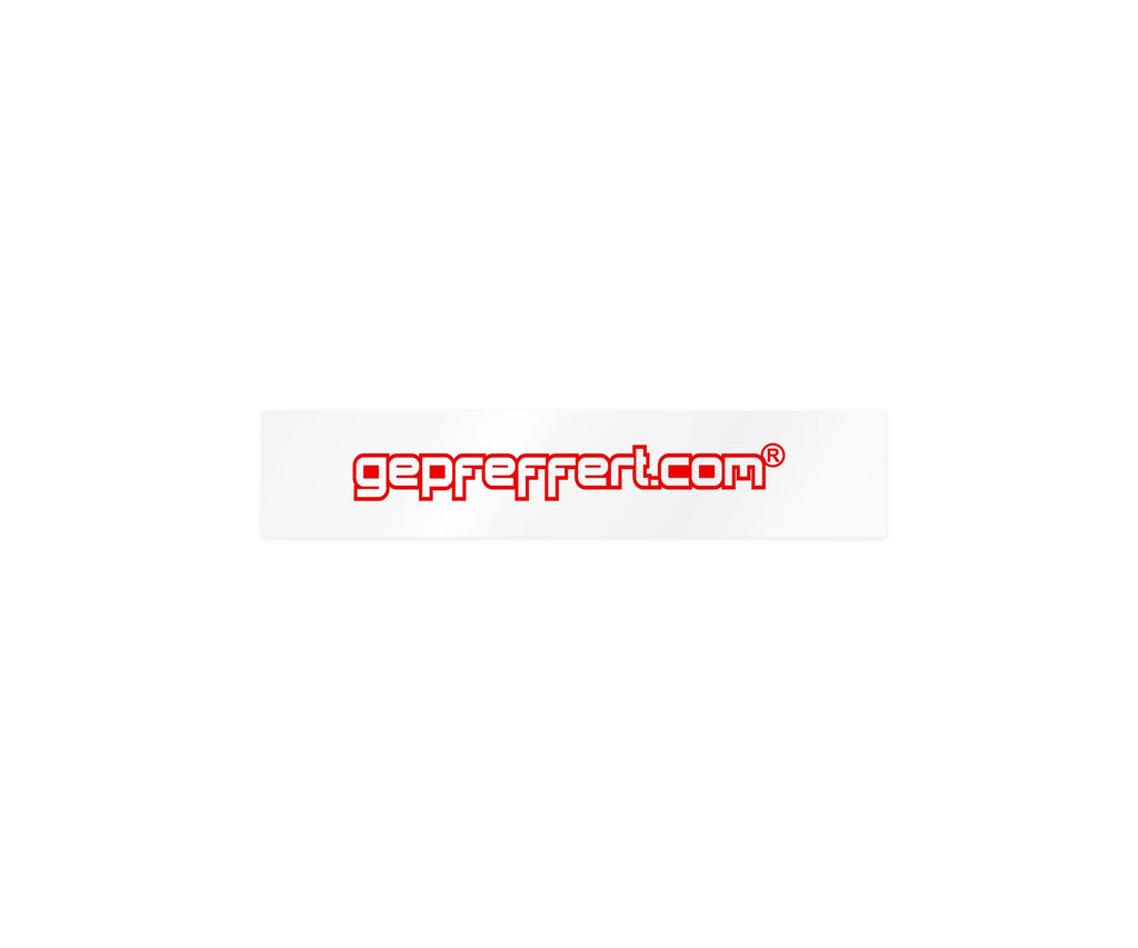 gepfeffert.com® Aufkleber Seitenscheibe gepfeffert.com 15 cm - gepfeffert.com