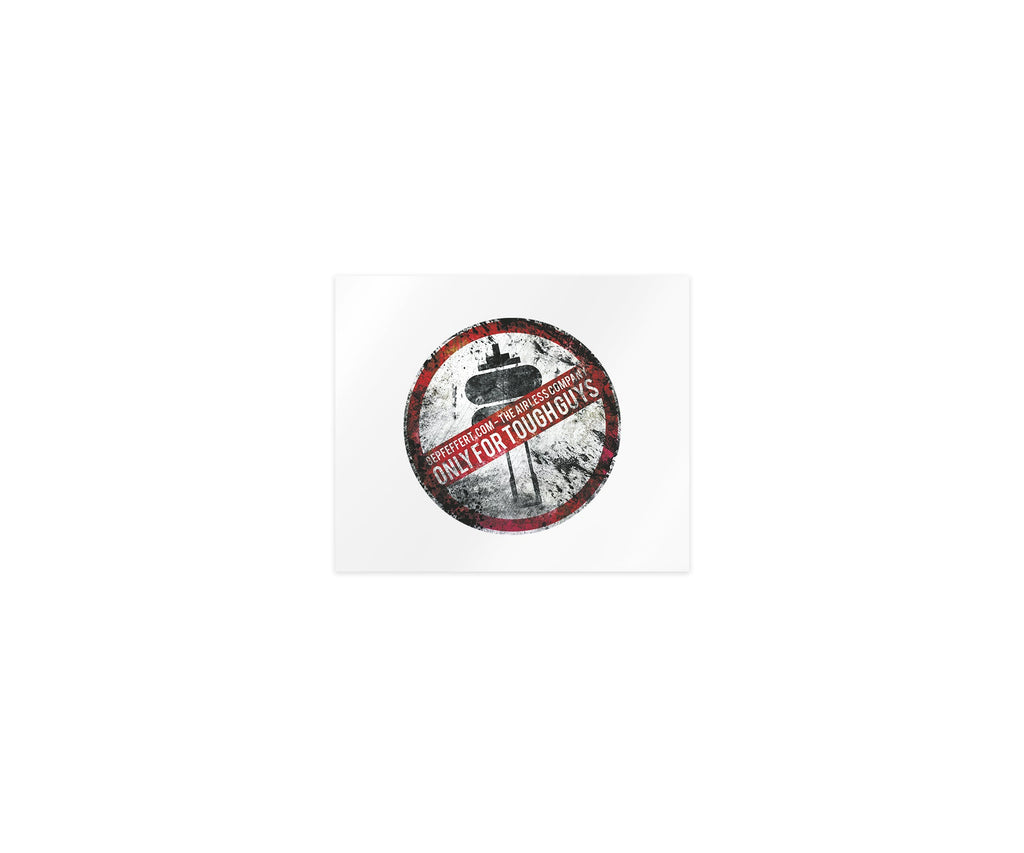 gepfeffert.com® Only for tough guys Aufkleber 9,5x9,5 cm - gepfeffert.com