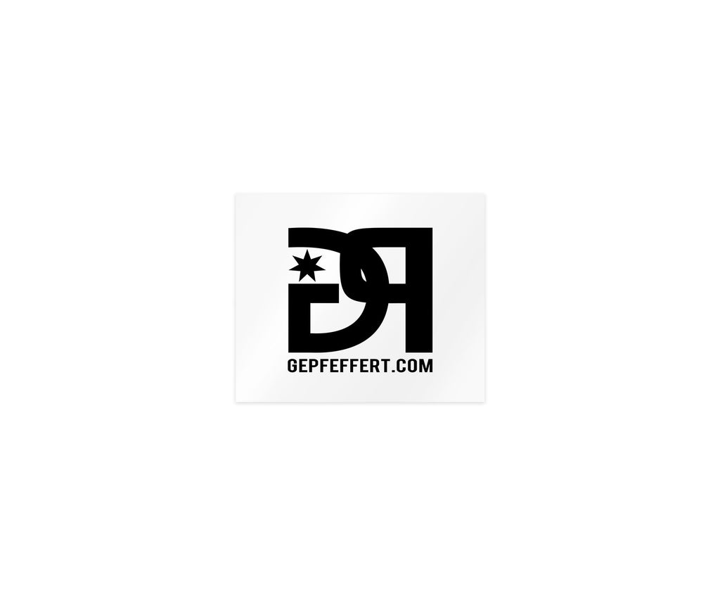 gepfeffert.com® GP Logo Aufkleber 10x10 cm - gepfeffert.com